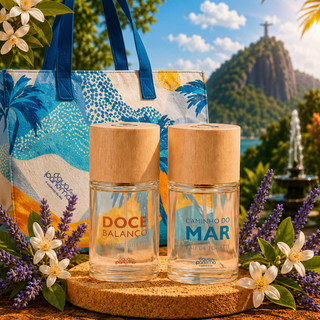 Essências do Rio: Eau de Toilette Doce Balanço 100ml e Caminho do Mar 100ml + Ganhe 1 Bolsa Águas de Ipanema (Caminho do Mar)