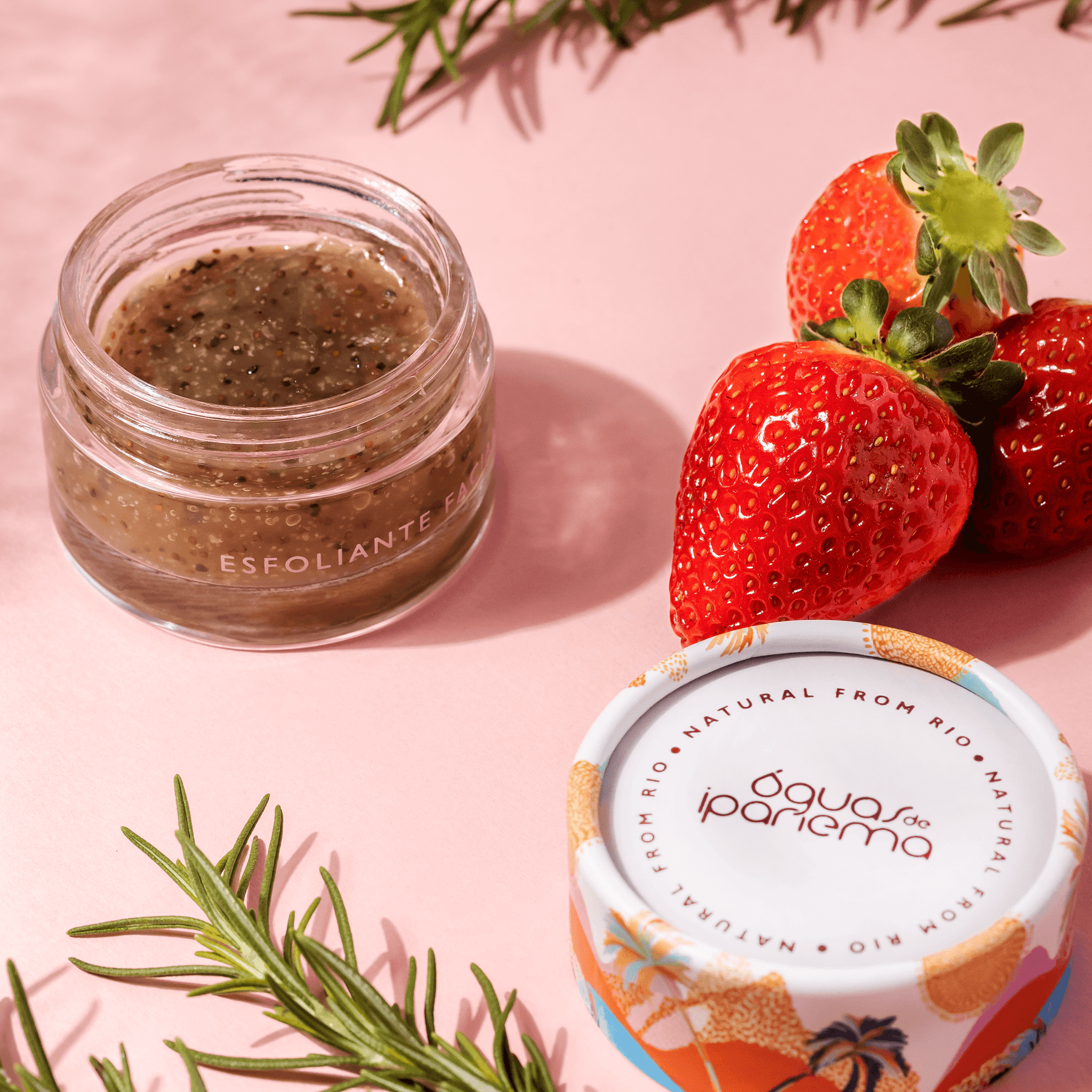 Brisa do Rosto: Esfoliante Facial + Balm 10 em 1 Olhos, Boca e Rosto e Ganhe 1 Lenço Estampado Águas (Doce Balanço)