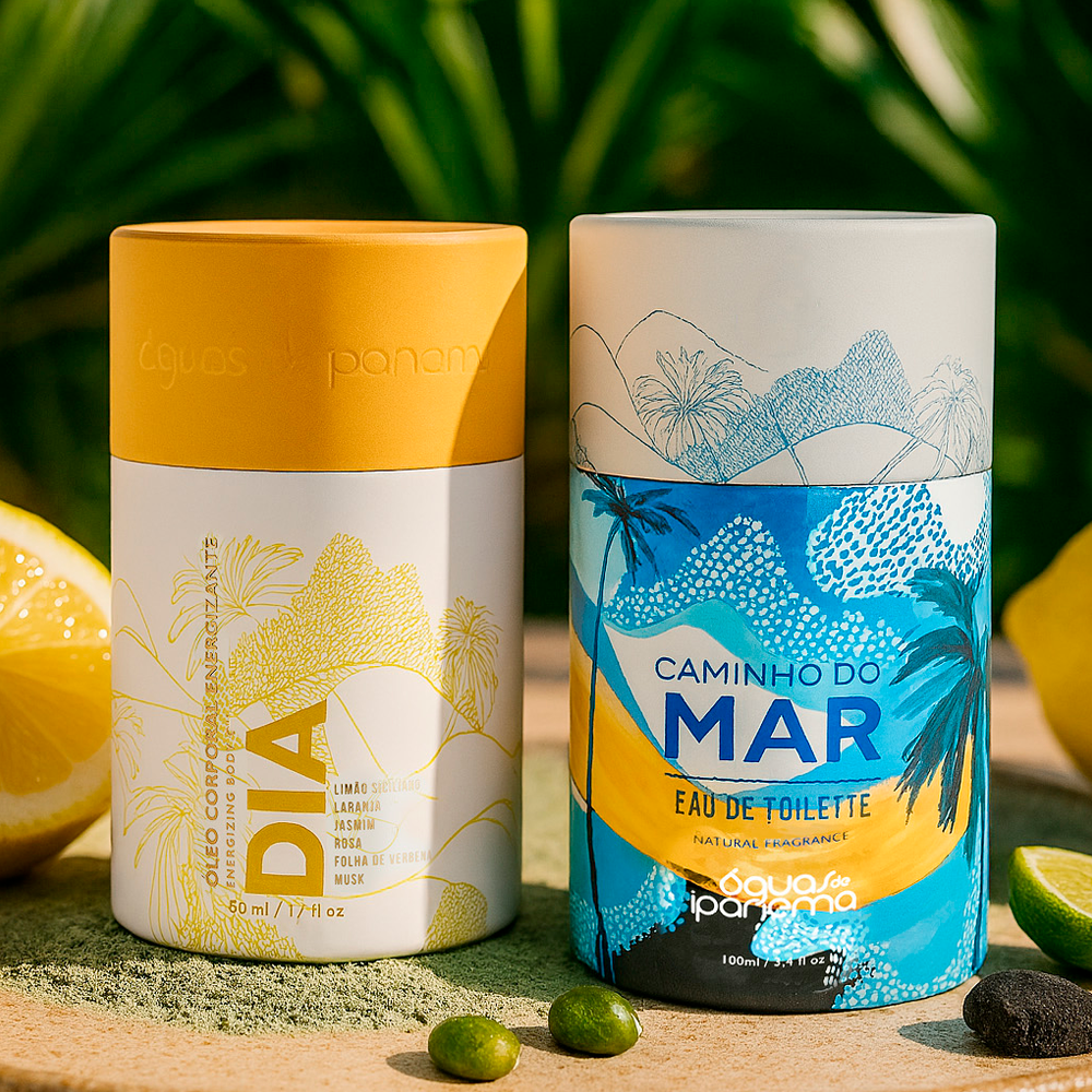 Kit Bem-Estar Sensorial - Eau de Toilette Caminho do Mar 100ml + Óleo Dia Energizante 60ml