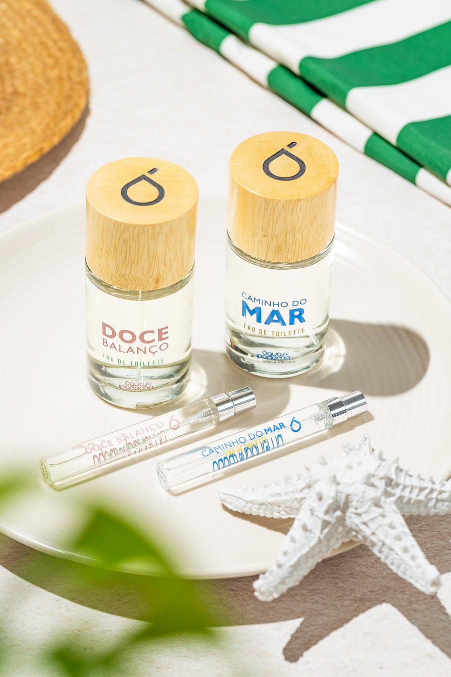 Duo Fragrâncias: Eau de Toilette Doce Balanço 100ml e Caminho do Mar 100ml + Ganhe 2 Canetas Eau de Toilette (1 Doce Balanço + 1 Caminho do Mar)