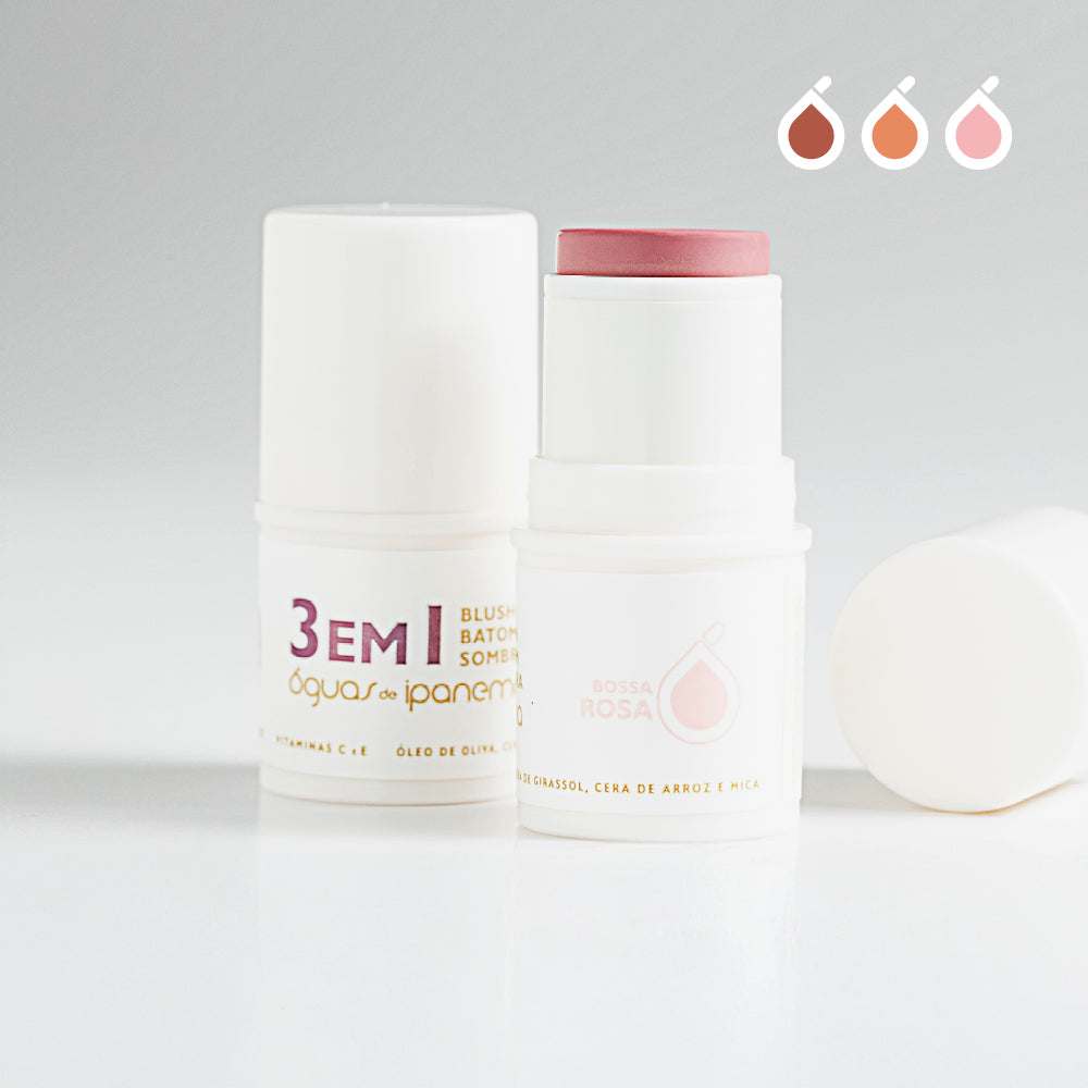 Stick Make 3 em 1 (Batom, Blush e Sombra) 5g