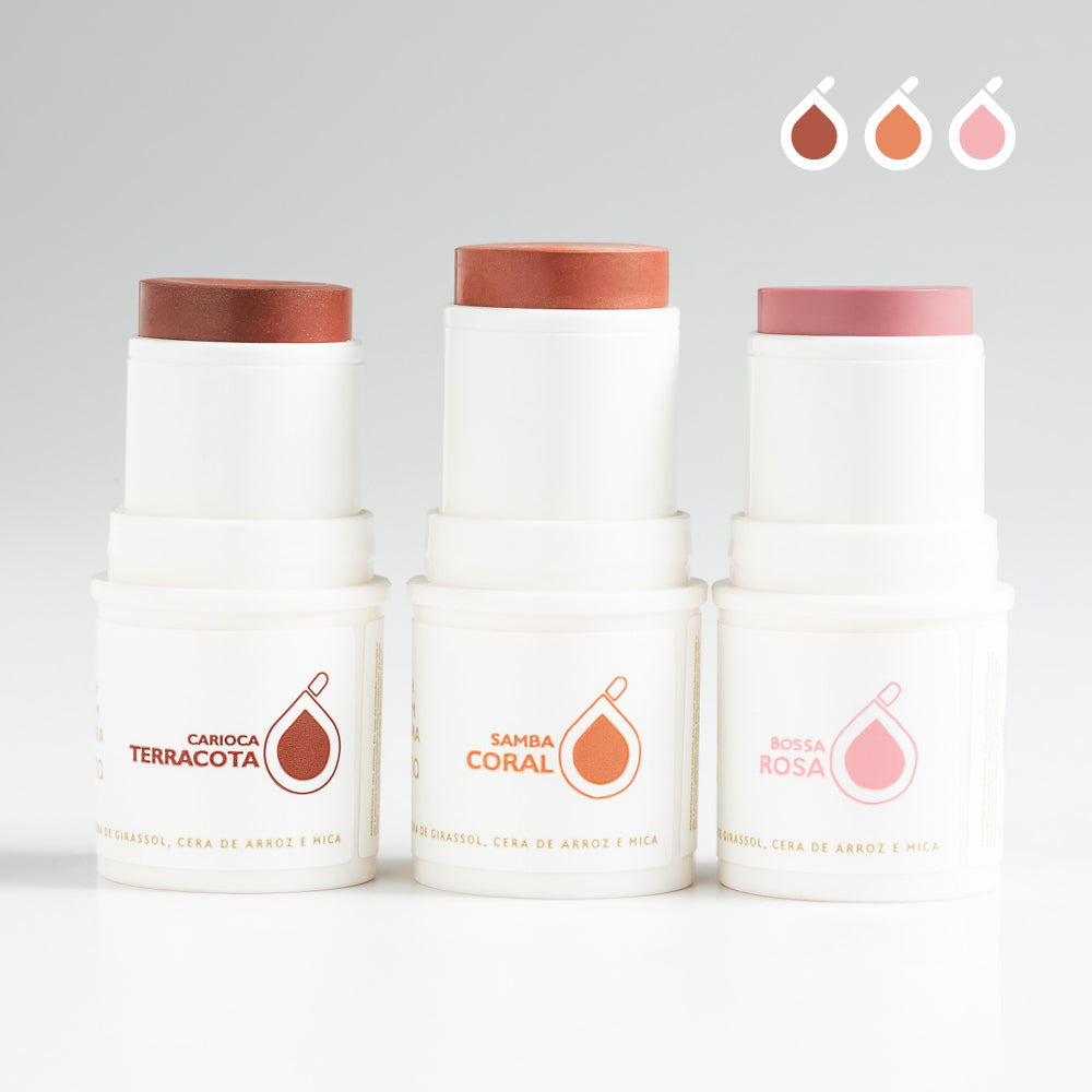 Stick Make 3 em 1 (Batom, Blush e Sombra) 5g