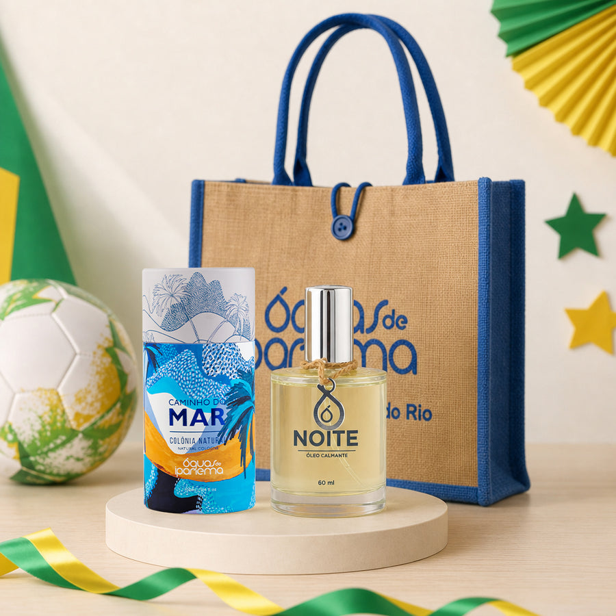 Caminho do mar Eau de Toilette + Óleo Noite Calmante, ganhe Bolsa de Praia
