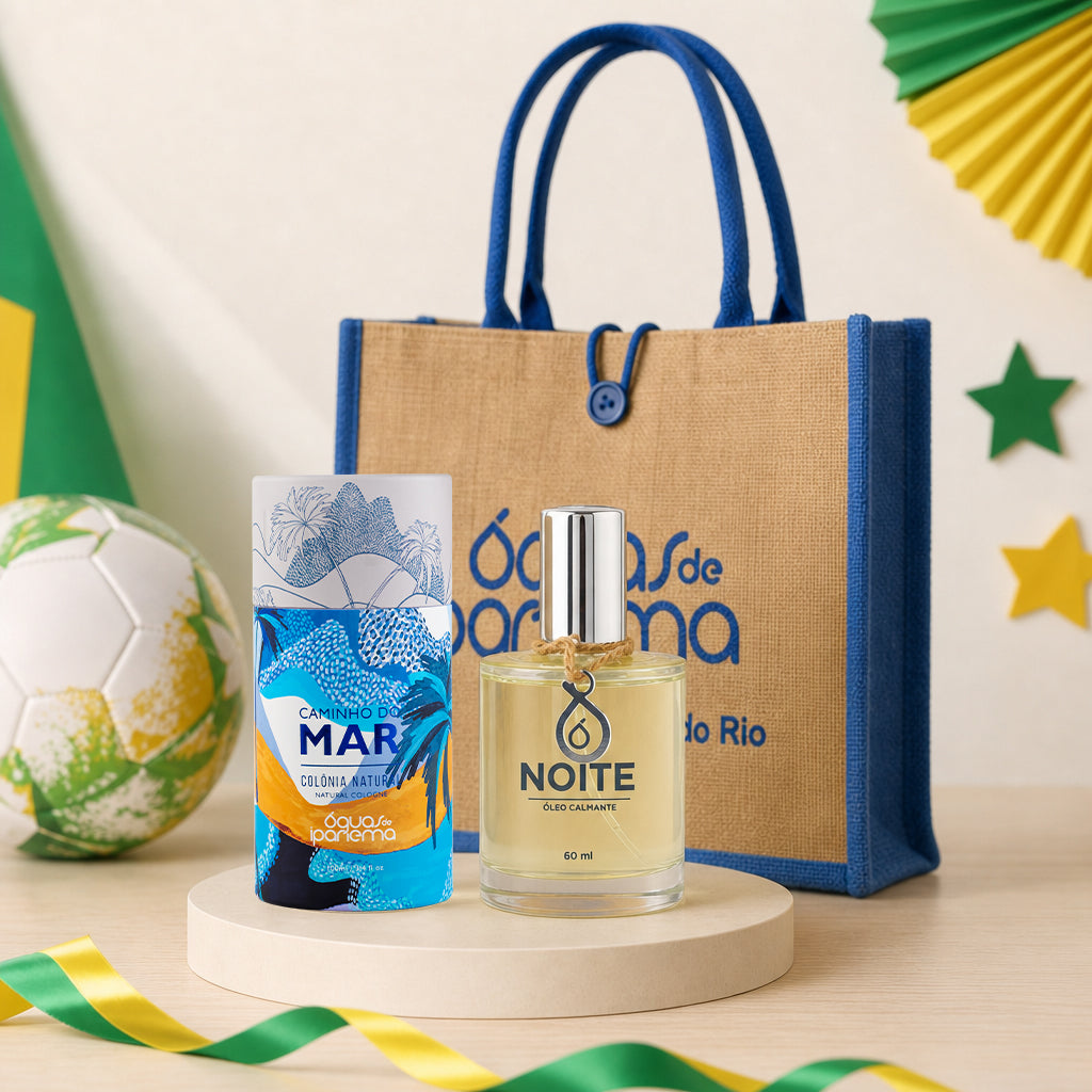 Caminho do mar Eau de Toilette + Óleo Noite Calmante, ganhe Bolsa de Praia