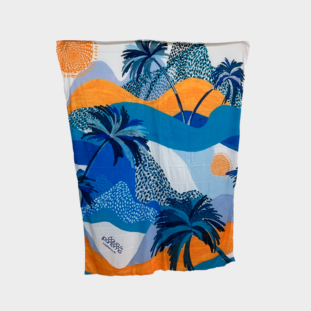Mar & Estilo: Bolsa + Canga + Lenço Águas de Ipanema - Edição Caminho do Mar