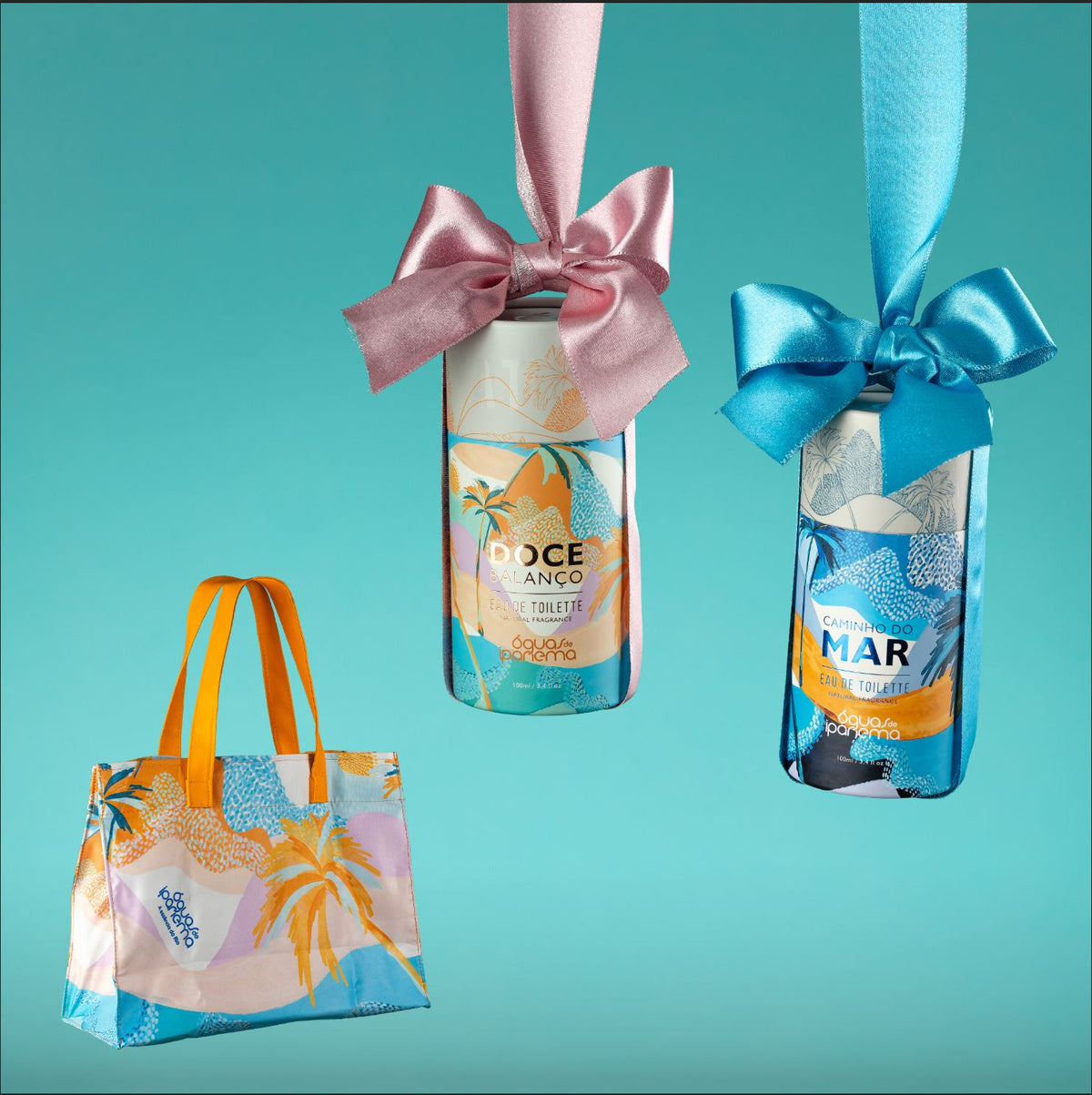 Duo Fragrâncias: Eau de Toilette Doce Balanço 100ml e Caminho do Mar 100ml + Ganhe 1 Bolsa Águas de Ipanema (Doce Balanço)