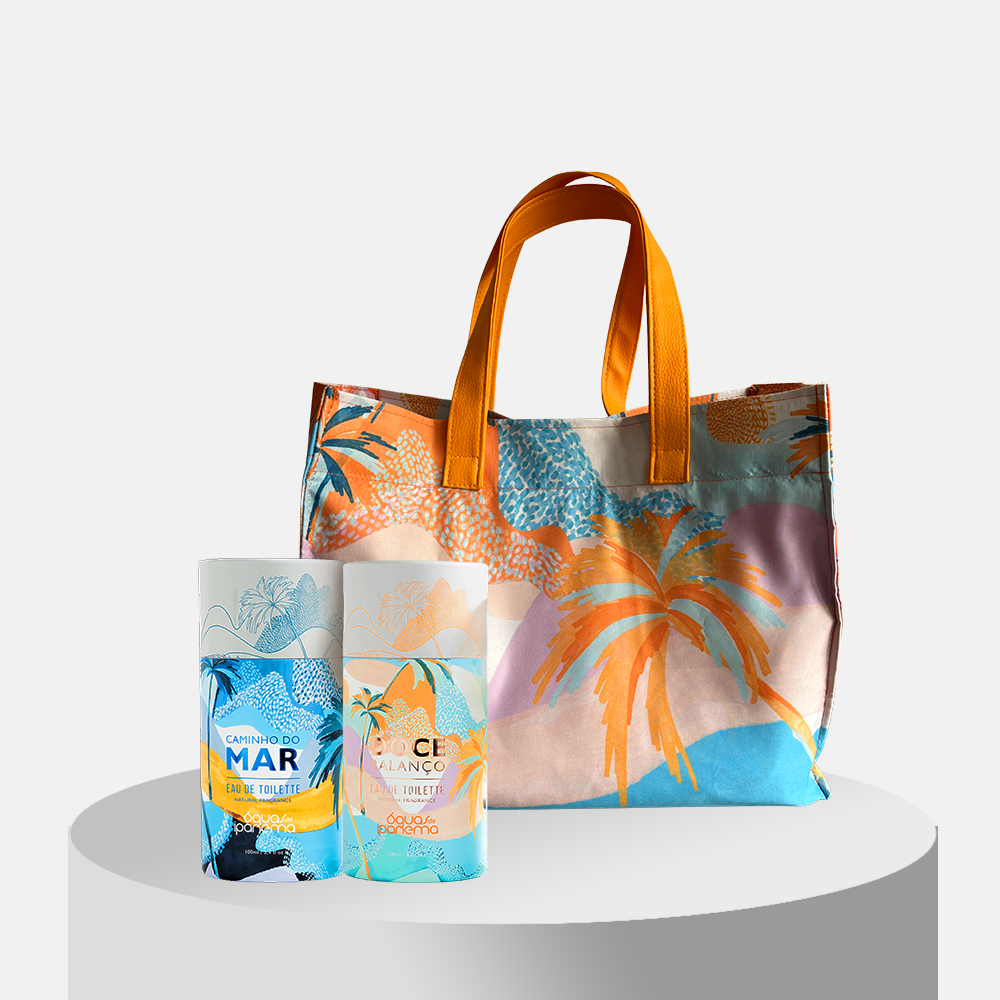 Duo Fragrâncias: Eau de Toilette Doce Balanço 100ml e Caminho do Mar 100ml + Ganhe 1 Bolsa Águas de Ipanema (Doce Balanço)
