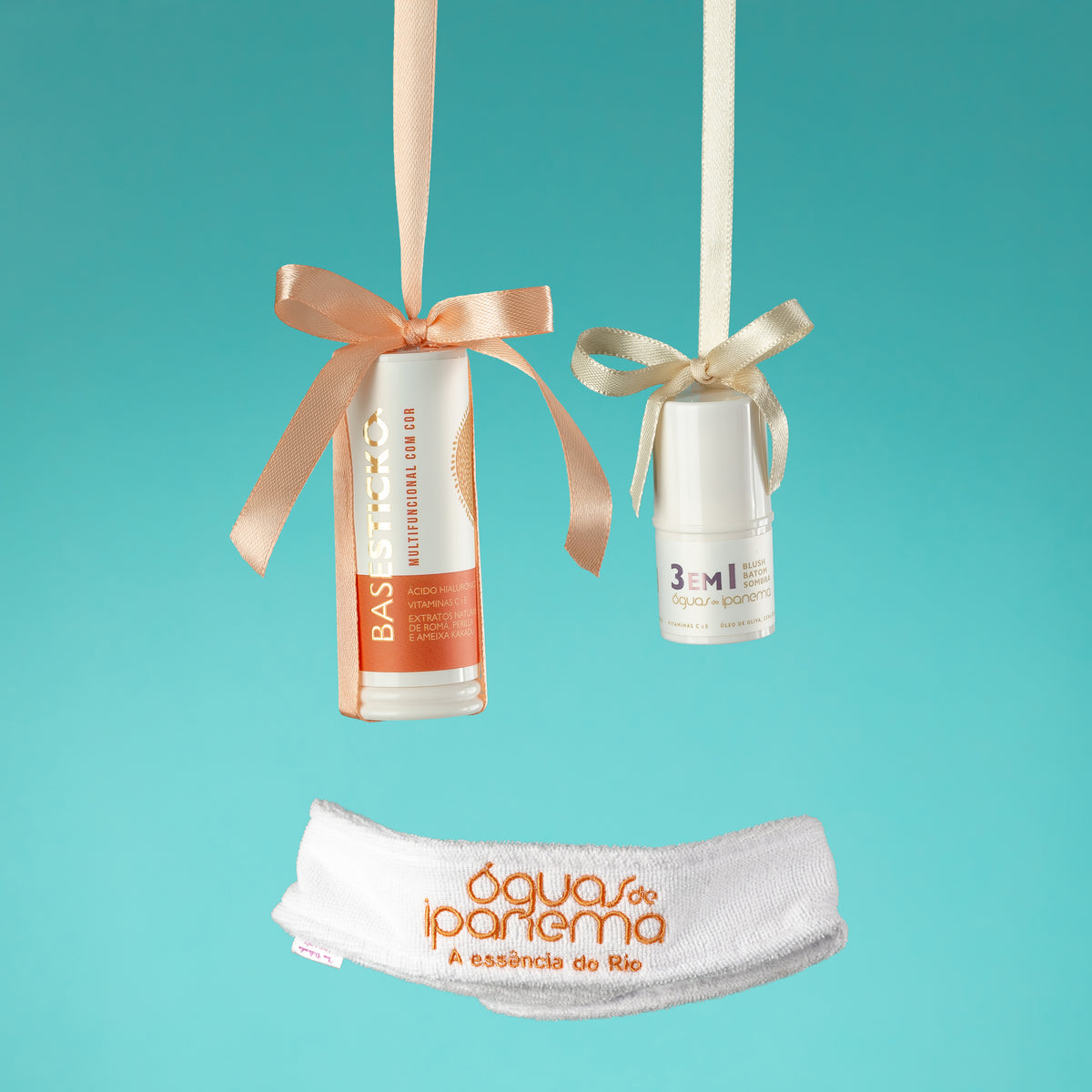 Combo Make: Base Stick + Stick 3 em 1 e Ganhe 1 Faixa Skincare