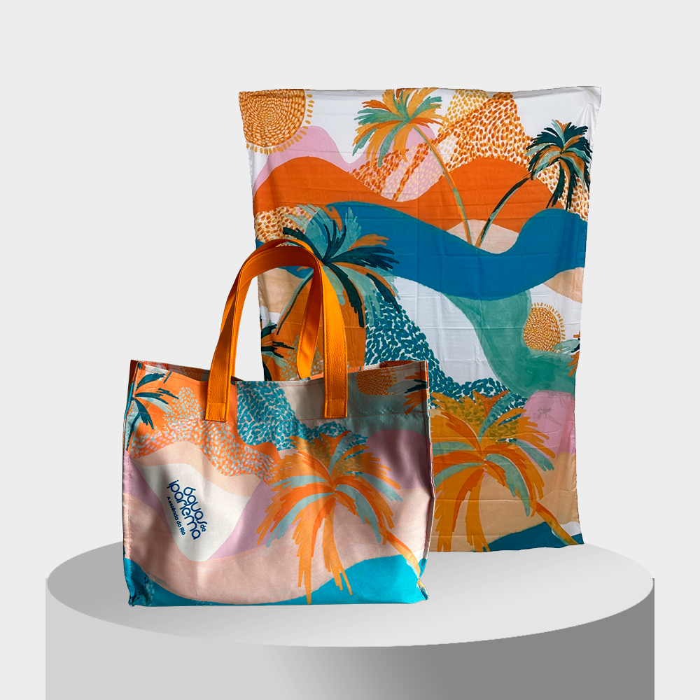 Bolsa + Canga + Lenço Águas de Ipanema - Edição Doce Balanço