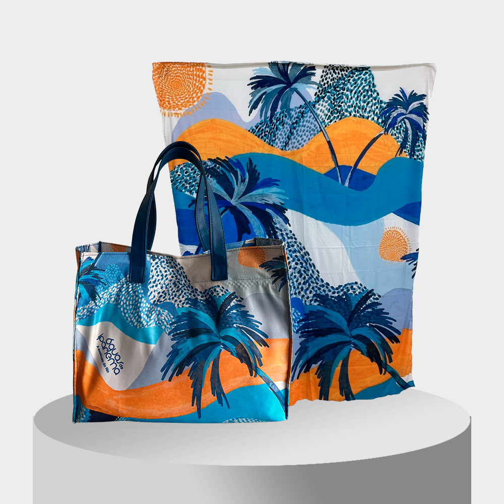Bolsa + Canga + Lenço Águas de Ipanema - Edição Caminho do Mar