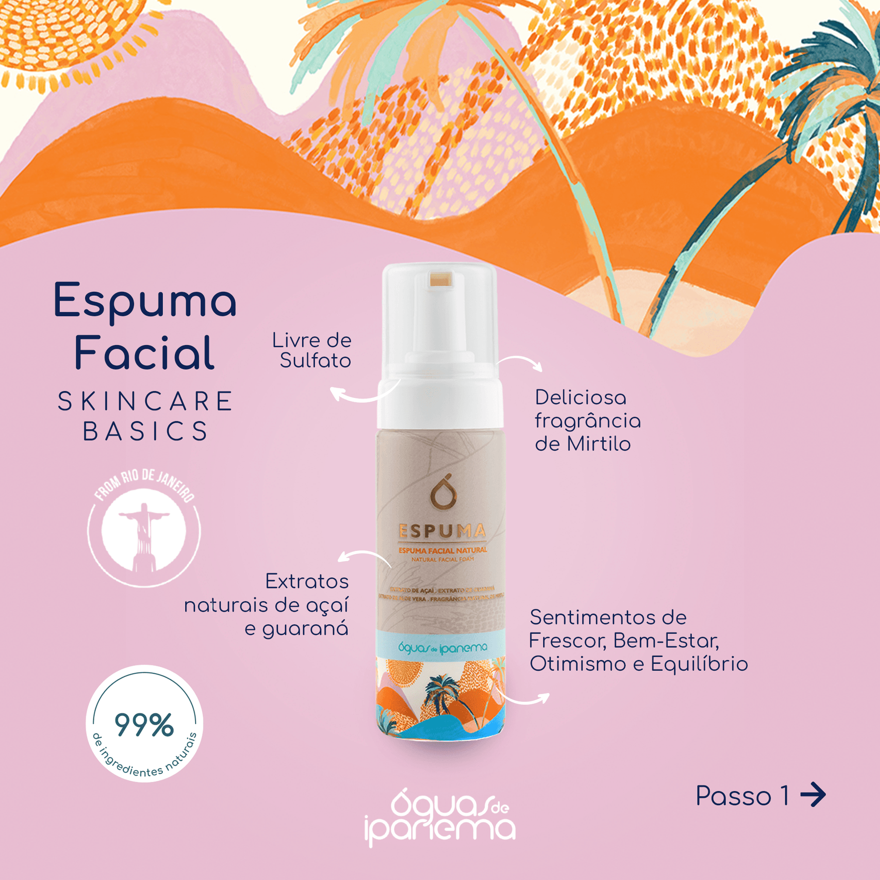 Espuma Facial Natural 150ml