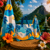 Mar &amp; Estilo: Bolso + Pareo + Bufanda Águas de Ipanema - Edición Caminho do Mar