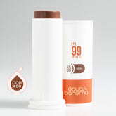 Kit Óleo Hidratante Corporal Energizante Dia 60ml + Tônico Facial Bruma Refrescante 250ml + Base Stick Facial FPS99 15g + 1 Bolsa de Praia Grande de Juta Natural + Necessaire Sustentável estampa Águas de Ipanema em Algodão Cru