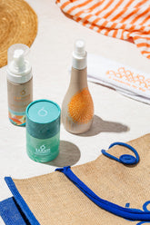 Skincare Essencial: Espuma Facial + Tônico Facial + Sérum e Ganhe 1 Faixa Skincare + 1 Bolsa de Praia