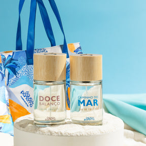 Dúo de Fragancias: Doce Balanço Eau de Toilette 100ml y Caminho do Mar 100ml + Recibe 1 Bolsa de Águas de Ipanema (Caminho do Mar)