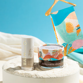 Brisa do Rosto: Esfoliante Facial + Balm 10 em 1 Olhos, Boca e Rosto e Ganhe 1 Lenço Estampado Águas (Doce Balanço)