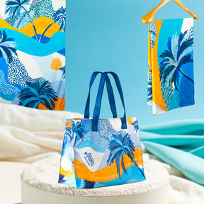 Mar & Estilo: Bolsa + Canga + Lenço Águas de Ipanema - Edição Caminho do Mar