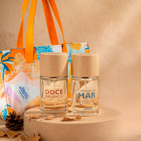 Duo Fragrâncias: Eau de Toilette Doce Balanço 100ml e Caminho do Mar 100ml + Ganhe 1 Bolsa Águas de Ipanema (Doce Balanço)