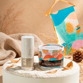 Brisa do Rosto: Esfoliante Facial + Balm 10 em 1 Olhos, Boca e Rosto e Ganhe 1 Lenço Estampado Águas (Doce Balanço)