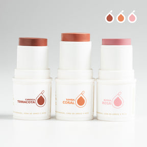 Stick Make 3 em 1 (Batom, Blush e Sombra) 5g