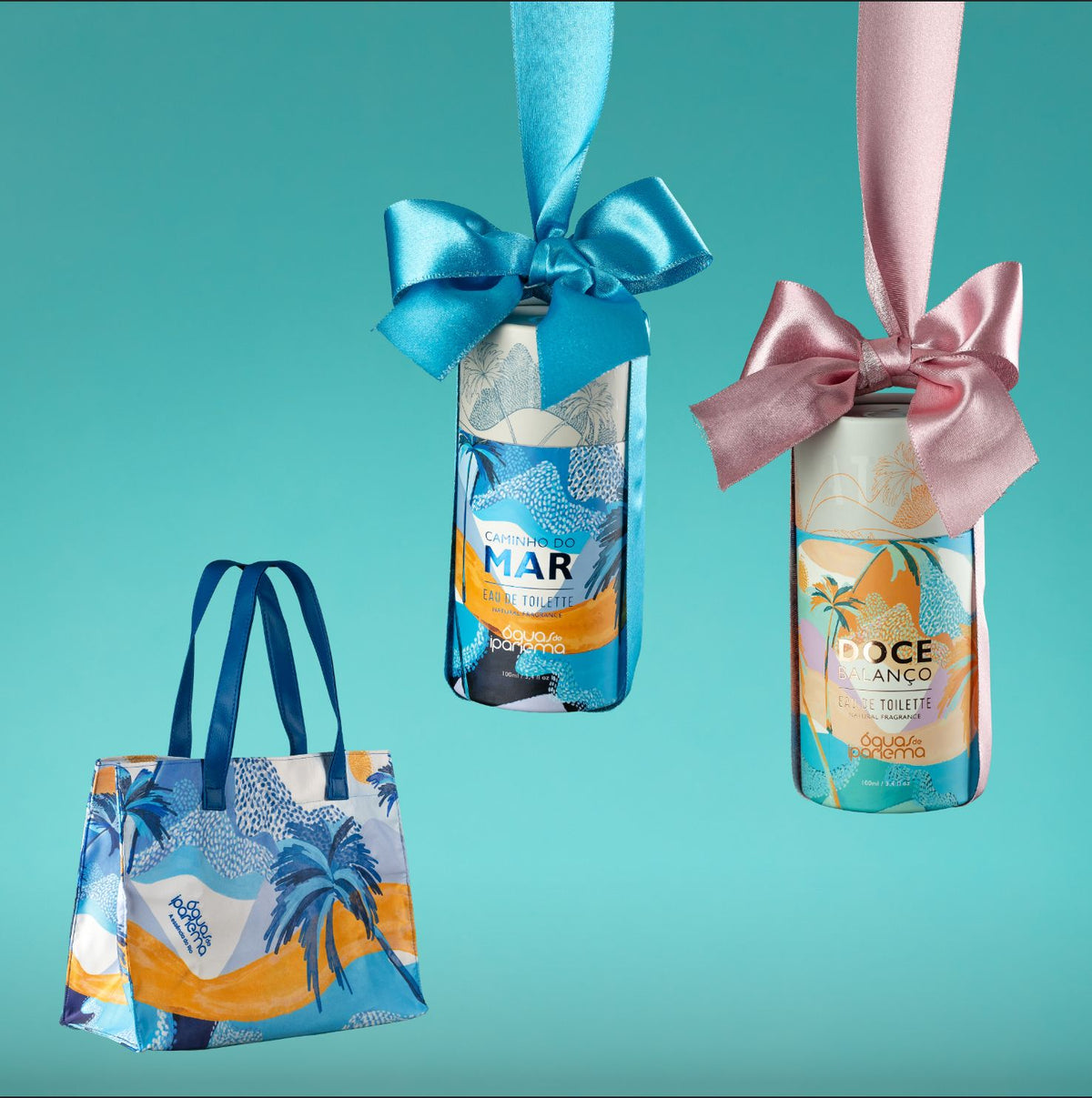 Duo Fragrâncias: Eau de Toilette Doce Balanço 100ml e Caminho do Mar 100ml + Ganhe 1 Bolsa Águas de Ipanema (Caminho do Mar)