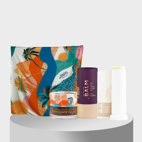 Brisa do Rosto: Esfoliante Facial + Balm 10 em 1 Olhos, Boca e Rosto e Ganhe 1 Lenço Estampado Águas (Doce Balanço)