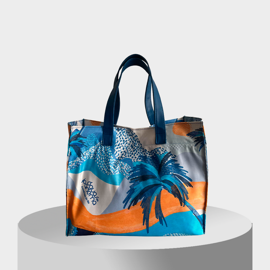 Mar & Estilo: Bolsa + Canga + Lenço Águas de Ipanema - Edição Caminho do Mar