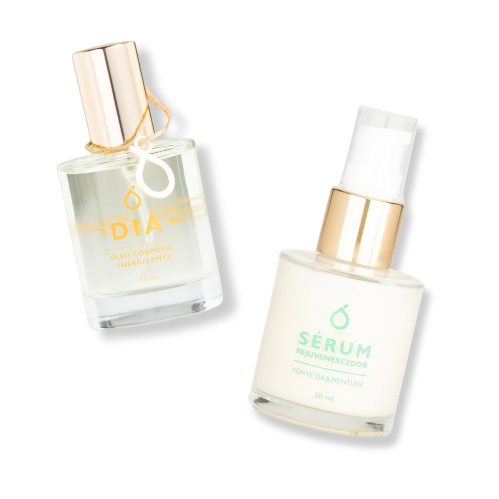 Kit Despertar Carioca - Óleo Dia Corporal Energizante 60ml + Sérum Fonte da Juventude 30ml