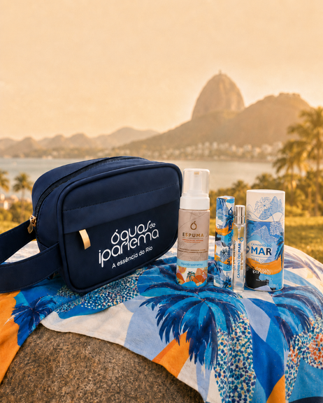 KIT Pais: Necessaire + Caminho do Mar + Espuma Facial + Caneta Eau de Toilette Caminho do Mar